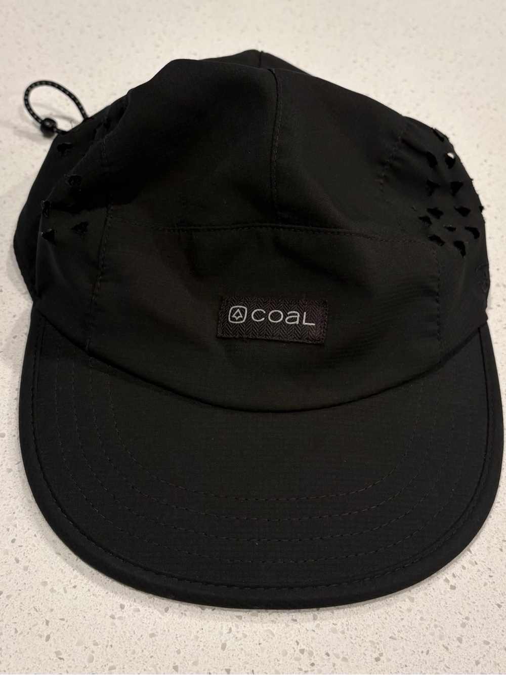 Coal Black UPF Tech Five-Panel Cap